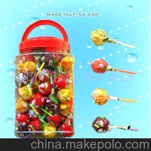 揭阳雄丰食品厂 杂锦水果味棒棒糖，厂家直销热销全球